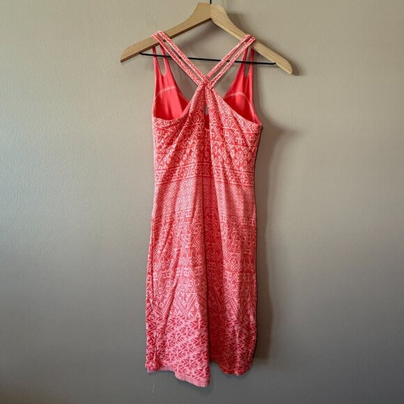 Women's S Athleta Watermelon Pink Pattern Knotted Nanda Dress - Picture 3 of 9